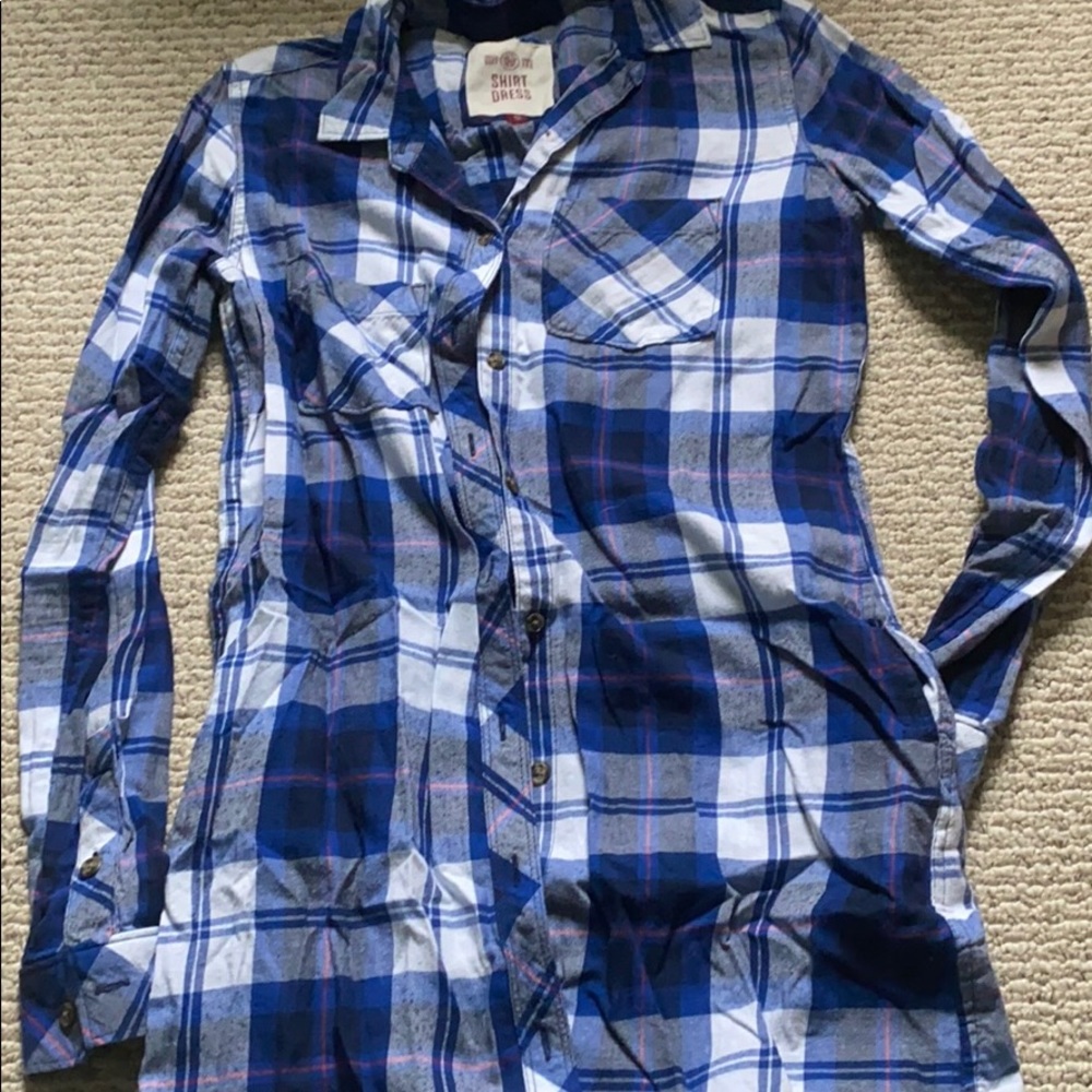 Flannel shirt dress!